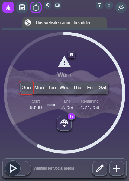 Digital Zen — Focus screen
